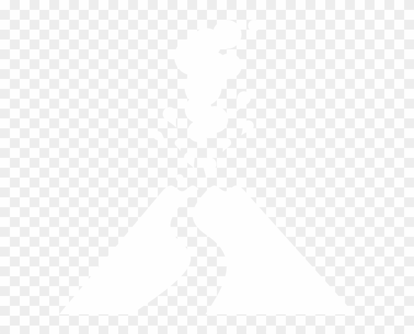 Small - Volcano Symbol Black And White Clipart