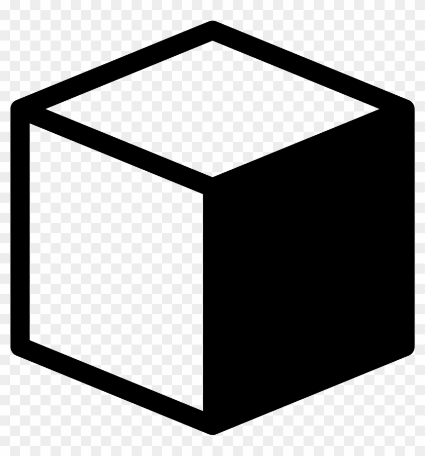 Cube Png Jpg Black And White Download - Cube Icon Png Clipart #317284