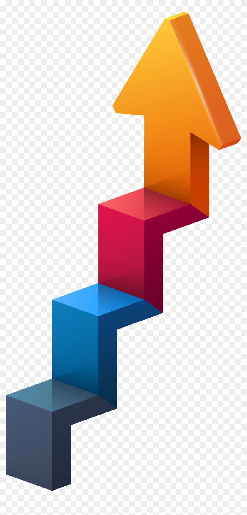 Stairs Arrow Transparent Png Clip Art Image - Stairs Clipart Png #317286