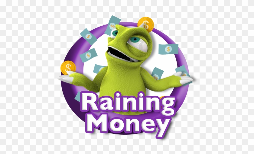 Raining Money Logo - Cartoon Clipart