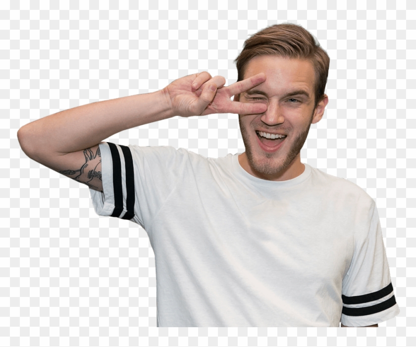 Free Png Pewdiepie In A White Shirt Png - Pewdiepie Png Clipart #317416