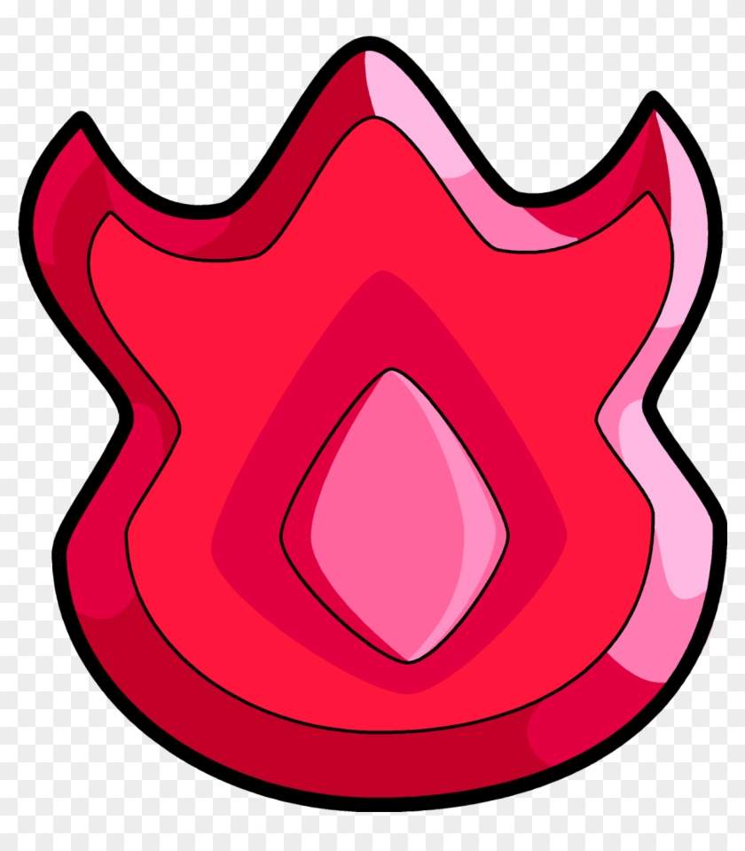 Volcano Badge - Pokemon Fire Gym Badge Clipart #317440