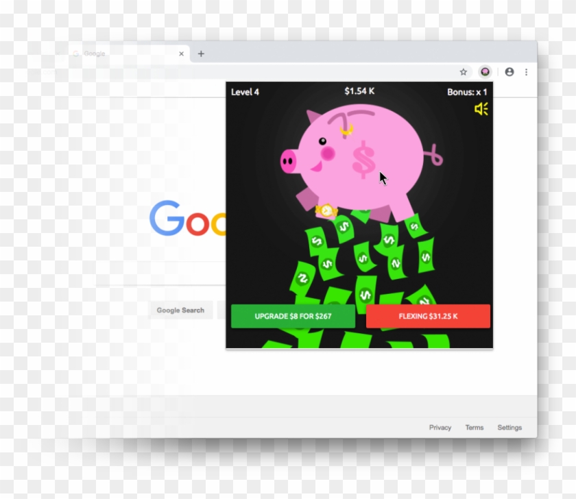 Cash, Tattoos, Gold, Cars, Girls, Mega Parties All - Max On Piggy Bank Money Clicker Clipart