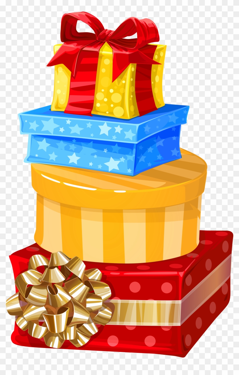 Birthday Present Clipart Merry Christmas Gift - Clipart Gift Box Png Transparent Png #317974