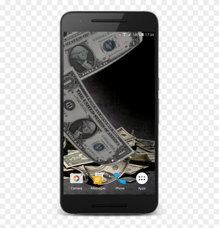 Falling Money Live Wallpaper - Smartphone Clipart #317977
