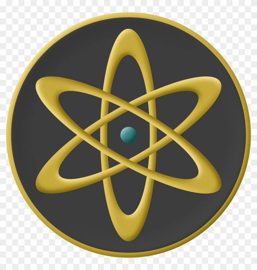 This Free Icons Png Design Of Atom Plaque Clipart #318044
