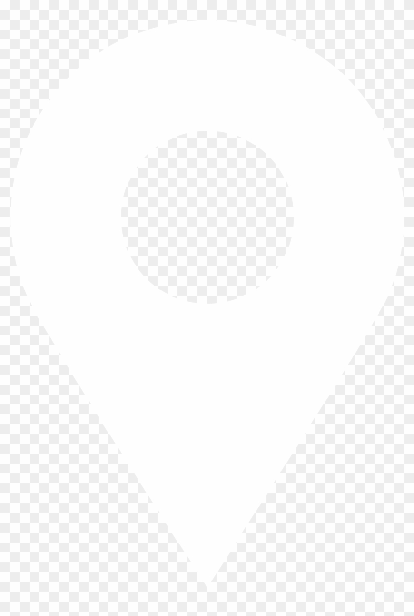 White Transparent Location Pin Gps Maps Visitor Information - Johns Hopkins Logo White Clipart #318212