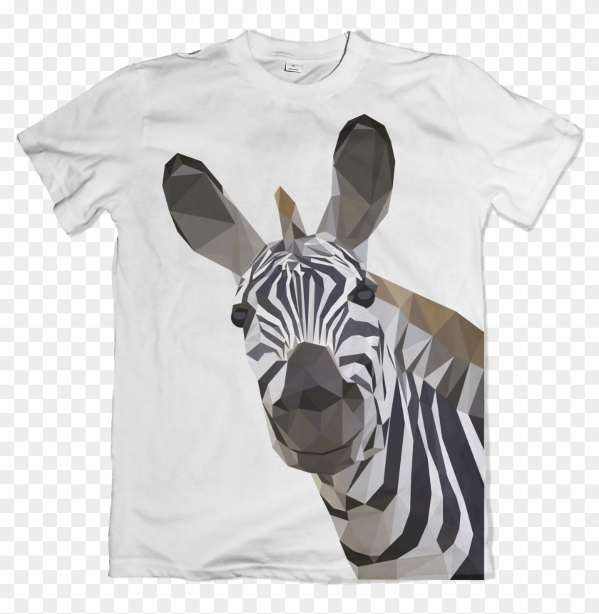 Low Poly Zebra T-shirt Designs Clipart #318352
