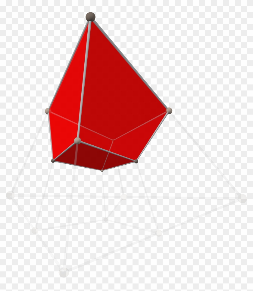 Tesseract Tetrahedron Shadow With Alternating Vertex - Triangle Clipart