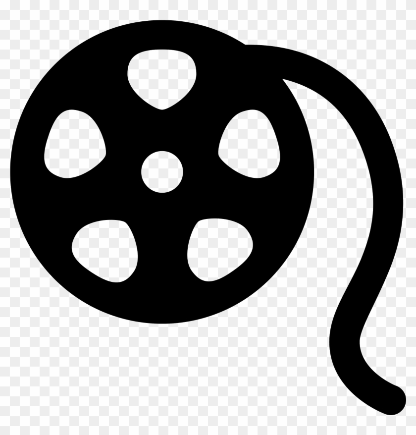 Movie Reel Icon Png - Film Reel Icon Black And White Clipart #319103