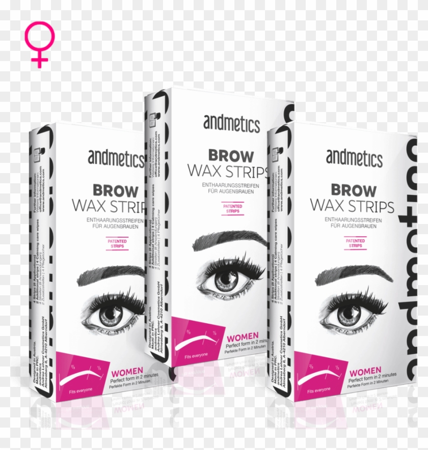 Andmetics Multi Fun Brow Wax Strips - Eyebrow Wax Strips Clipart