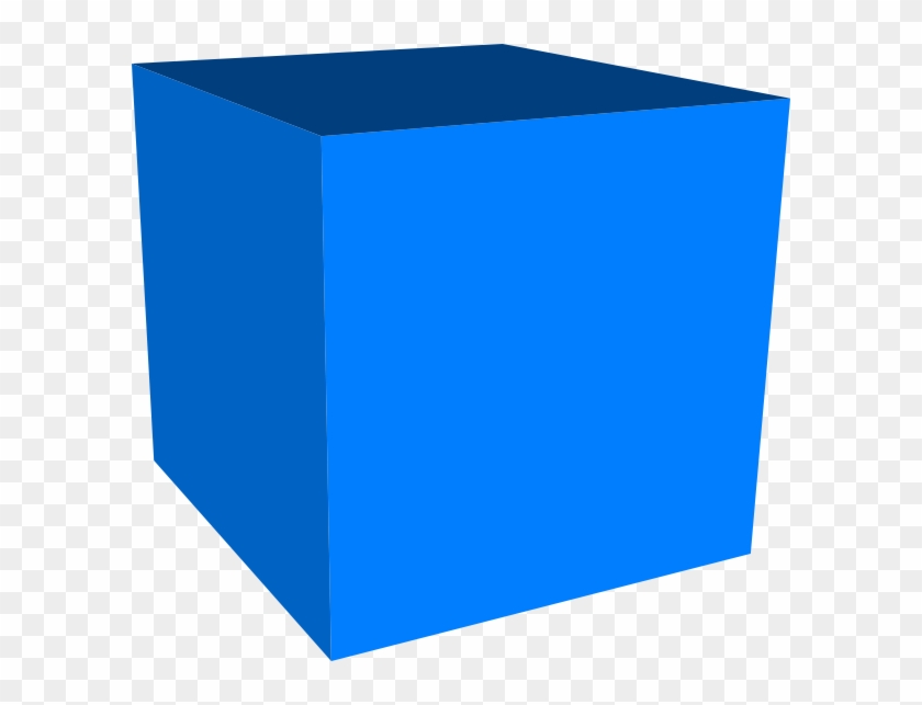 600 X 563 1 - 3d Blue Cube Png Clipart