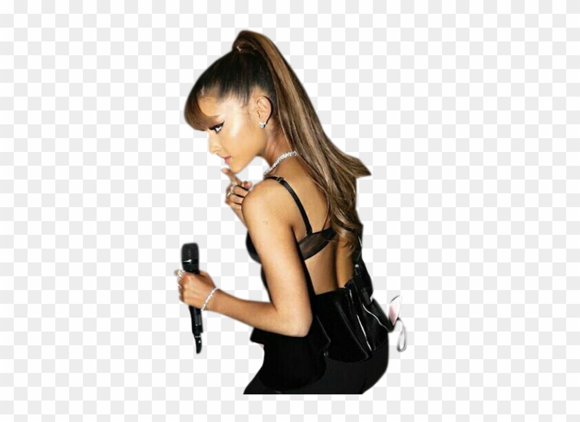 Ariana Grande In Hot Black Bikini And Leggings - Ariana Grande Singing Png Clipart #319648