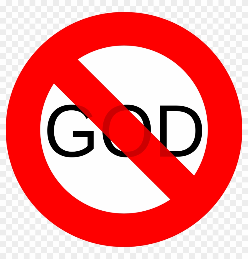 File - No God - Svg - Dont Believe In God Clipart #319730