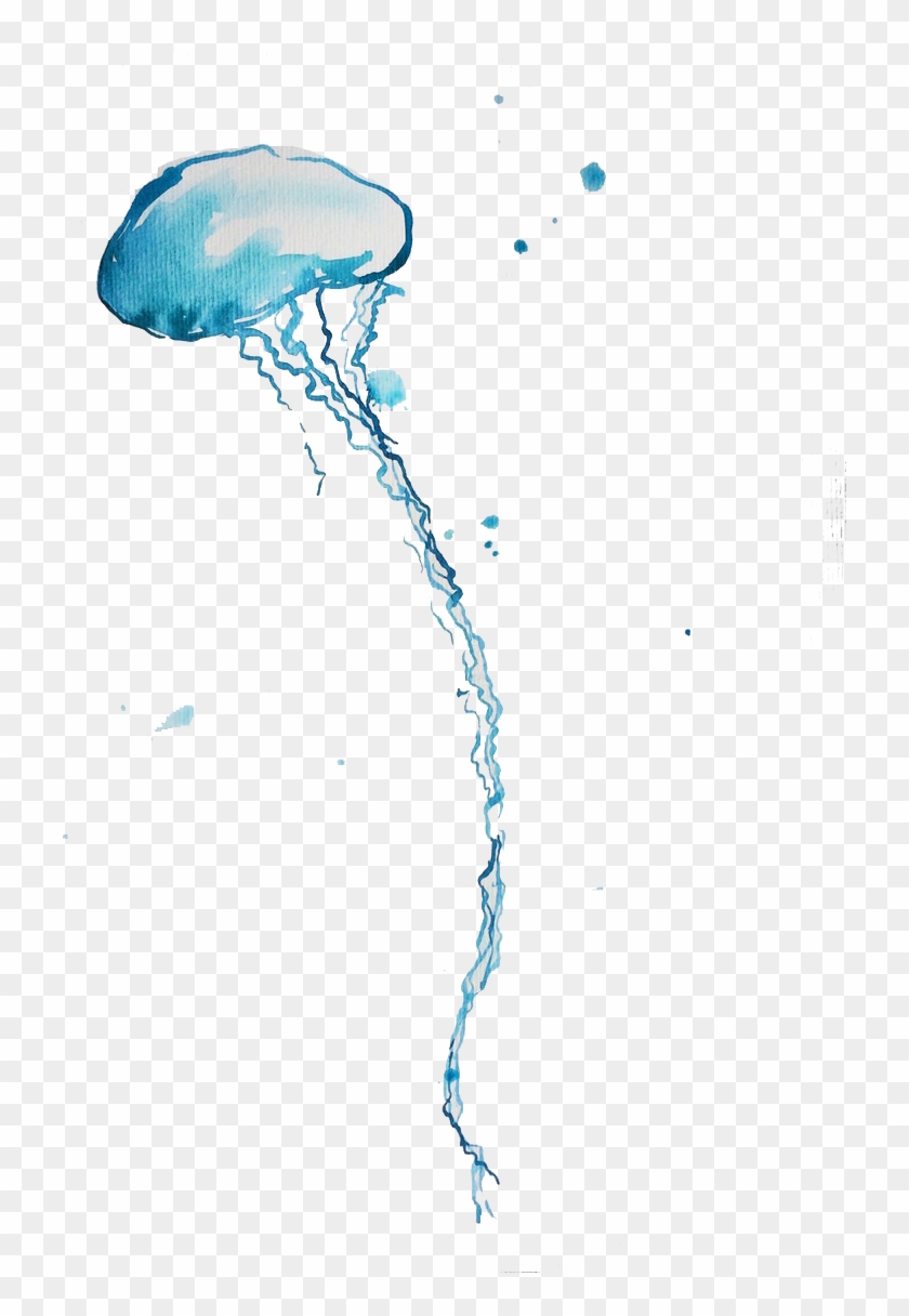 Blue Bottle Jellyfish Png Background - Real Jellyfish Transparent Background Clipart #319913