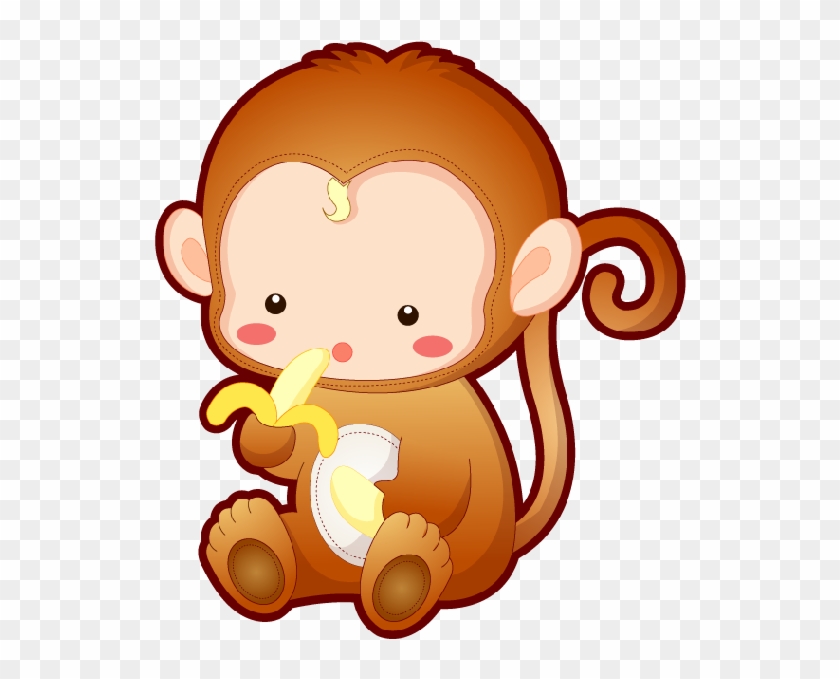 Animated Monkeys Pictures - Baby Cute Cartoon Monkey Clipart #3100291