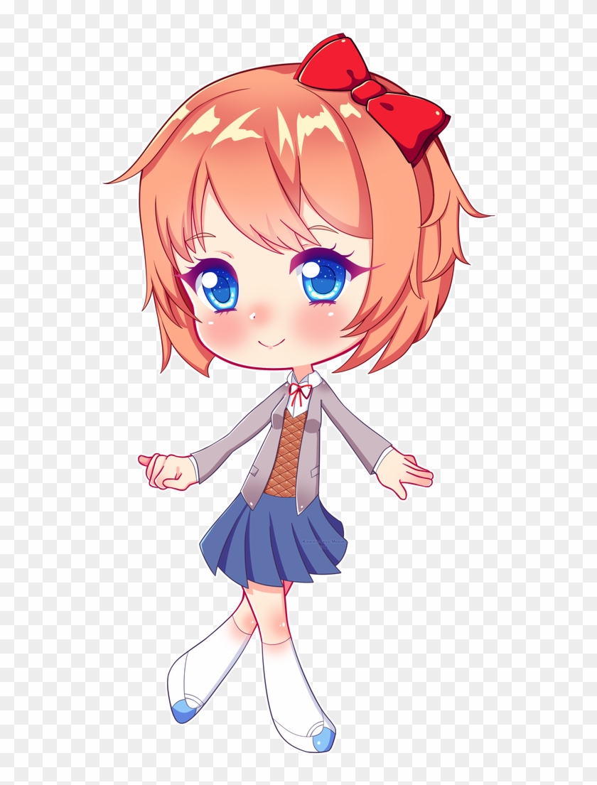 Sayori ,doki Doki Literature Club,foreign Vn, - Cartoon Clipart #3101024