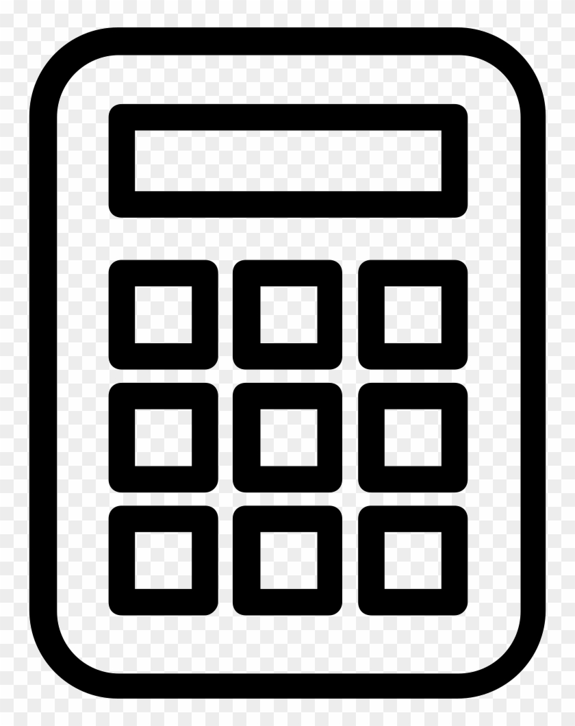 Calculator Free Icon - Calculator Svg Clipart #3101547