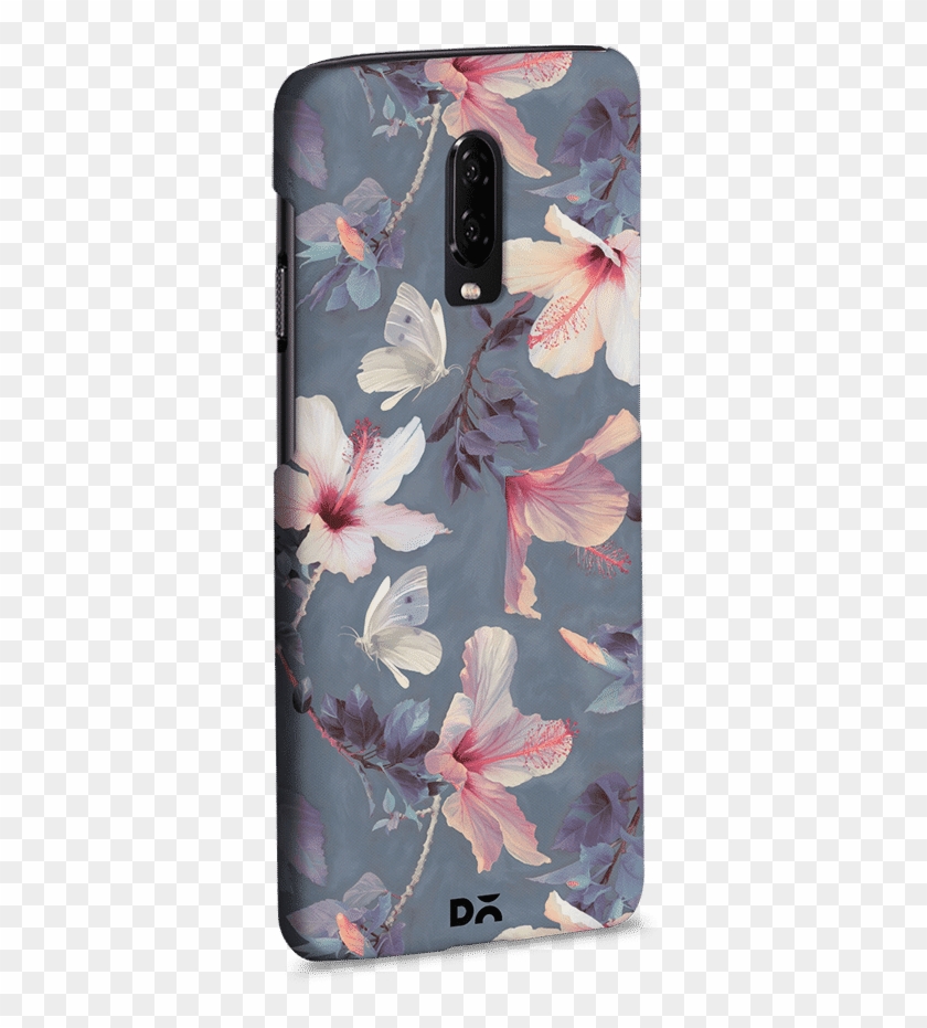 Dailyobjects Butterflies And Hibiscus Flowers Case - Mobile Design Back Cover One Plus 3 Clipart #3101913
