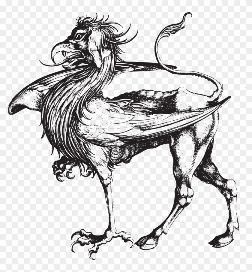 Griffin Mythical Creature Myth Png Image - Martin Schongauer Griffin Clipart