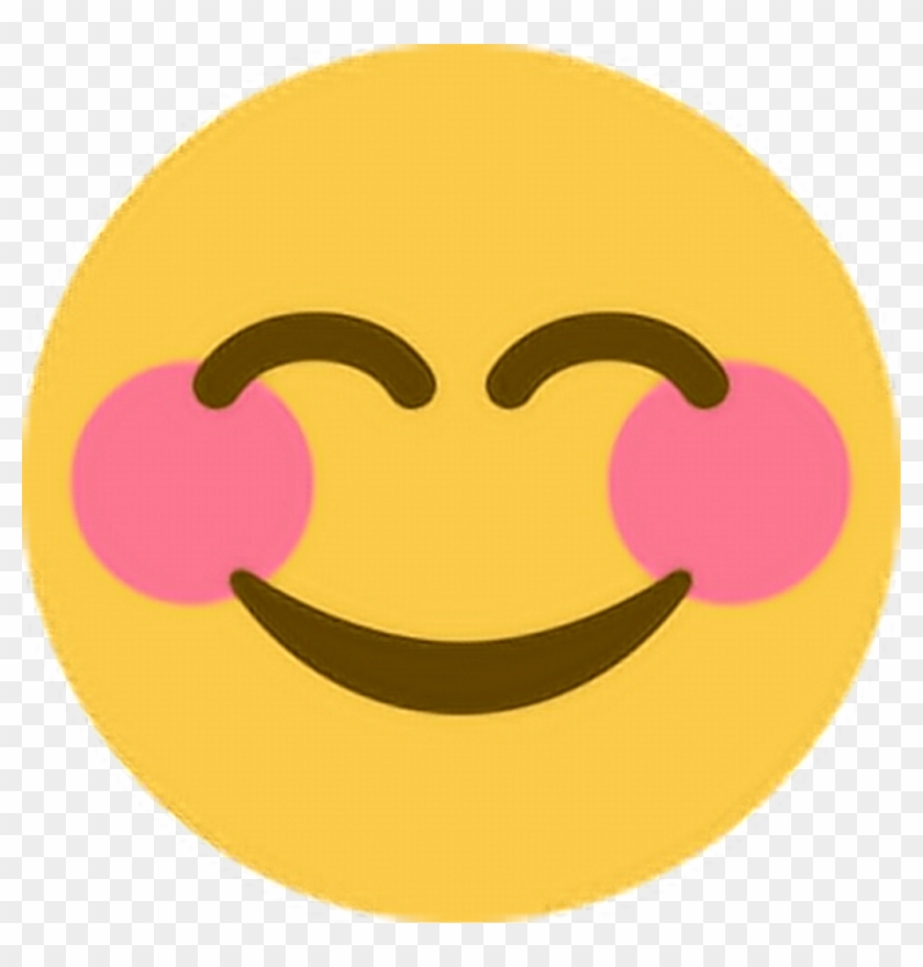 Blush Emoticon Text - Blush Happy Emoji Clipart #3102335