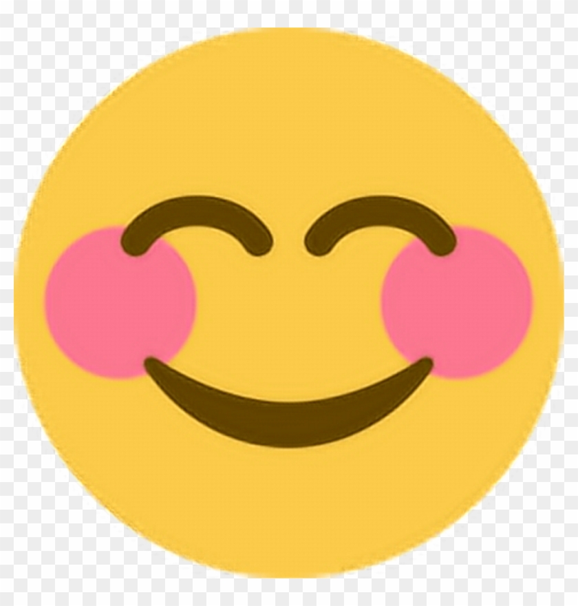Blush Emoticon Text - Blush Happy Emoji Clipart