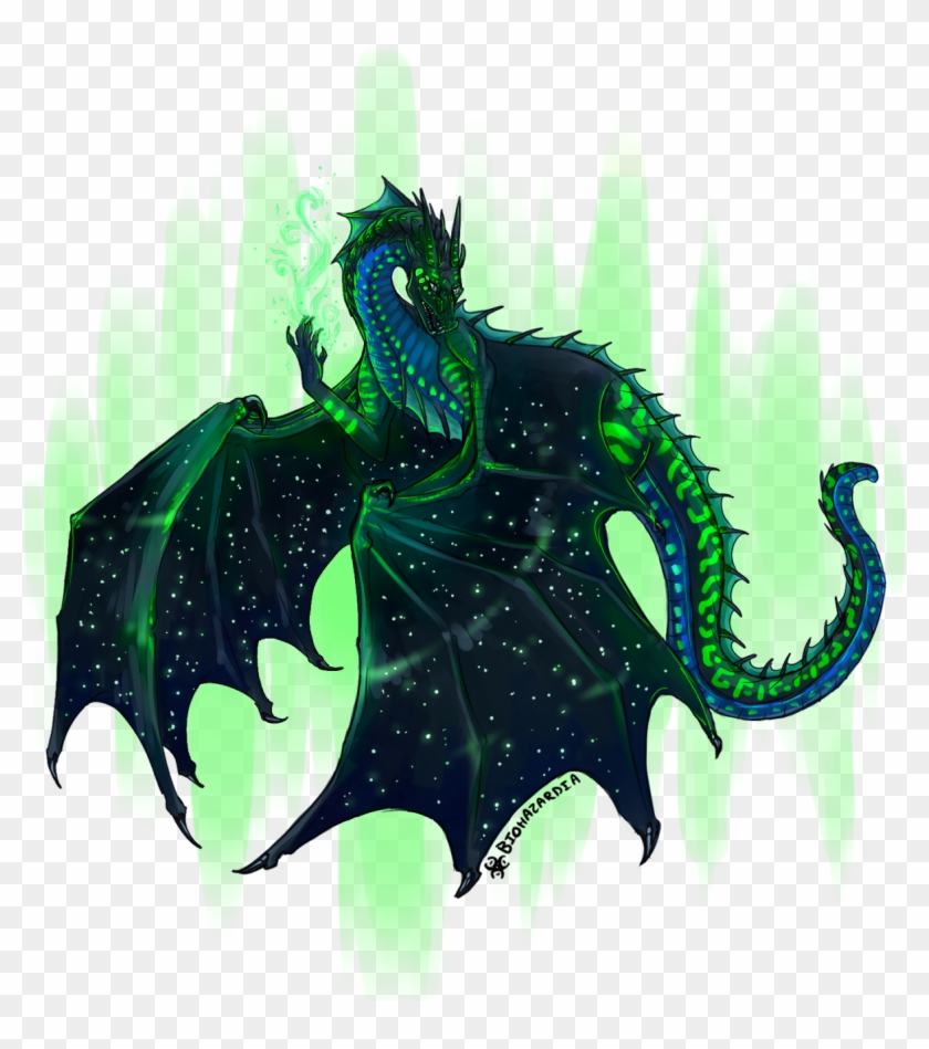 This Is The Prize I Drew Of The Nightwing-seawing Hybrid - Train Your Dragon Dragon Wings Clipart #3102489