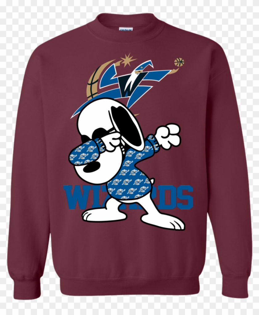 Washington Wizards Snoopy Dabbing Shirts Sweatshirts - Sweater Clipart