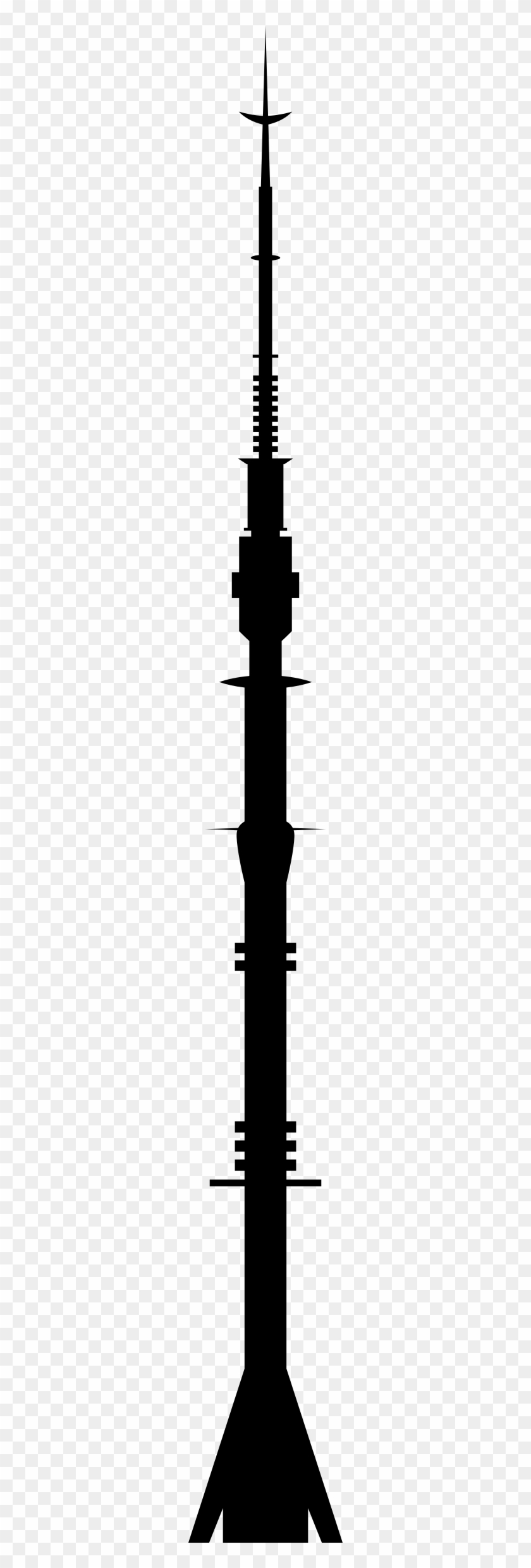 Ostankino Tower Silhouette Clipart
