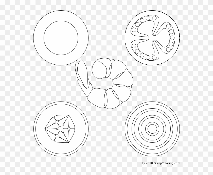 Draw A Cooked Shrimp Clipart