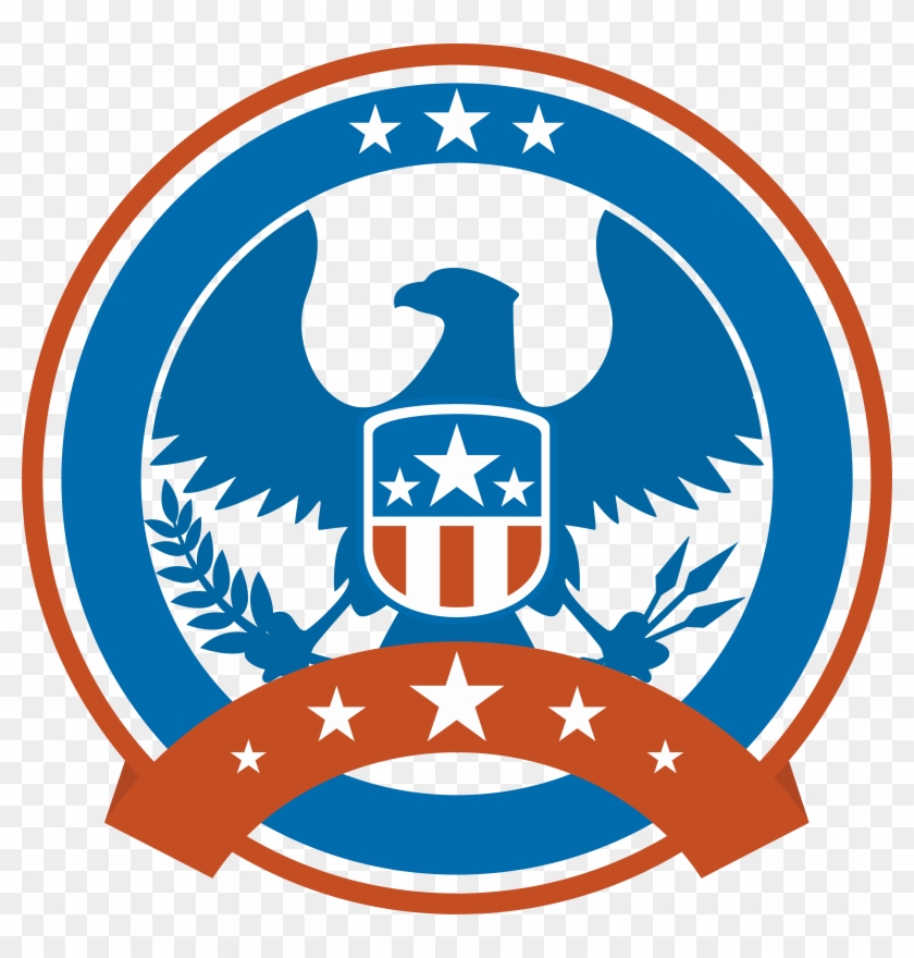 Logo Illustration Exquisite Eagle Transprent Png Free - Diagram Of A Cricket Pitch Clipart