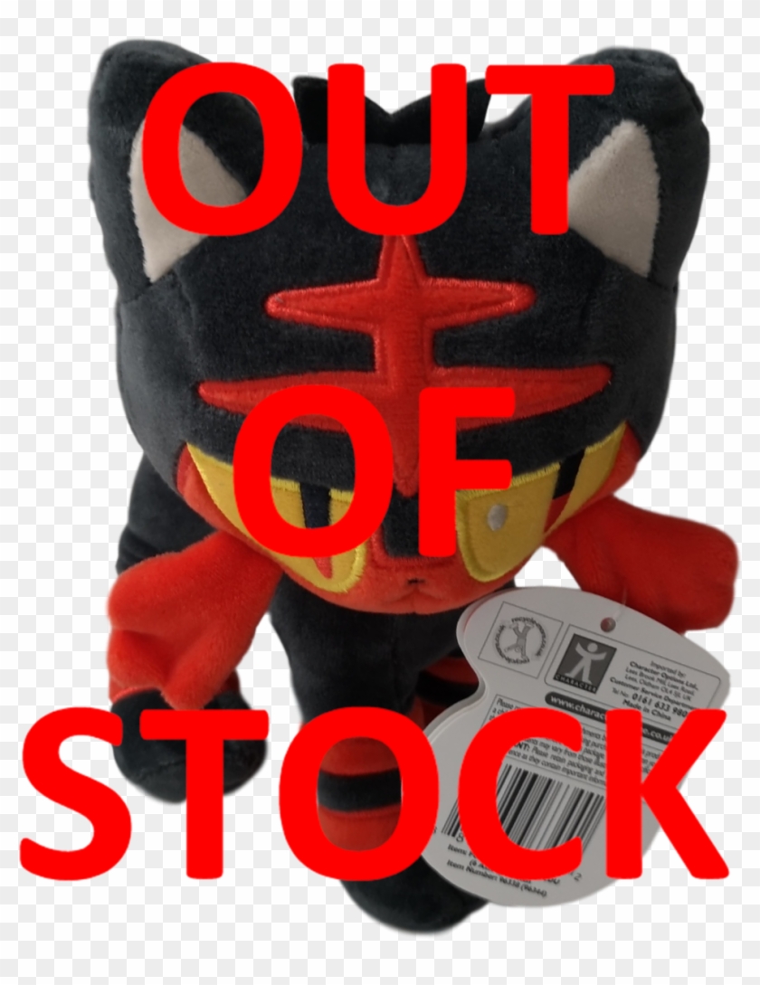 Official Pokemon 8" Plush Litten - Poster Clipart