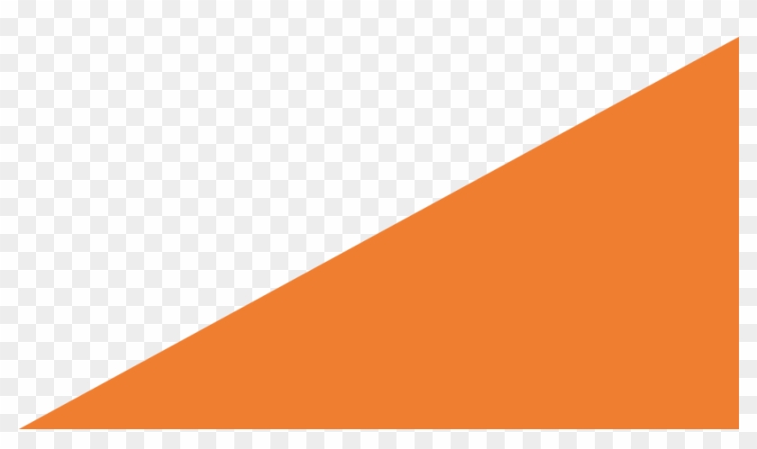 Orange Design Png - Orange Right Angle Triangle Clipart