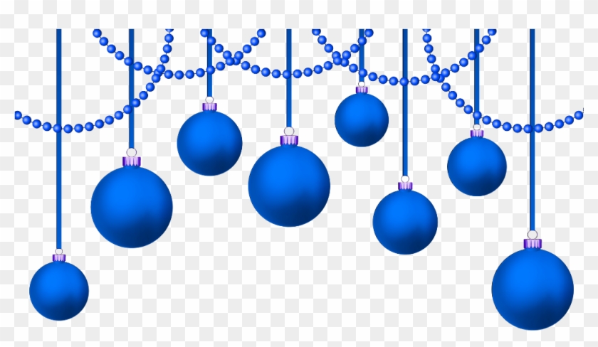 #ftestickers #christmas #ornaments #garland #blue - Christmas Ornament Png Clip Art Transparent Png