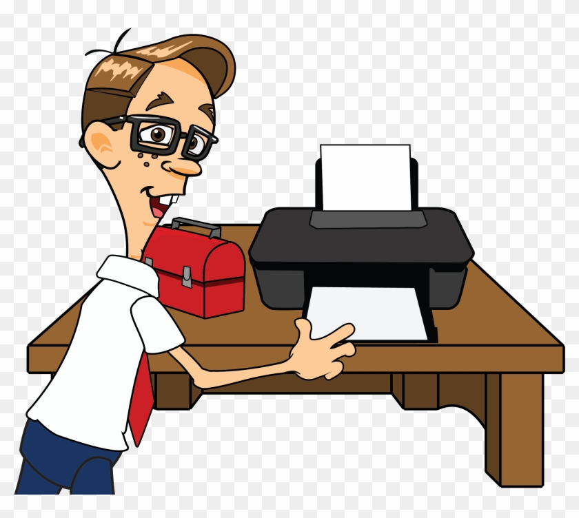 Printer Nerd Clipart