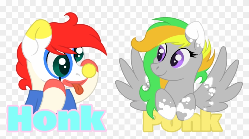 Onlineodd, Badge, Clown, Con Badge, Cute, Earth Pony, - Cartoon Clipart #3107556