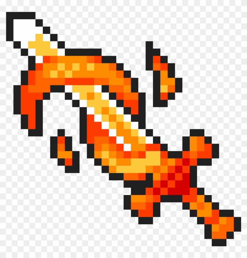 Fire Sword Png - Pokemon Gengar Pixel Art Clipart #3107573