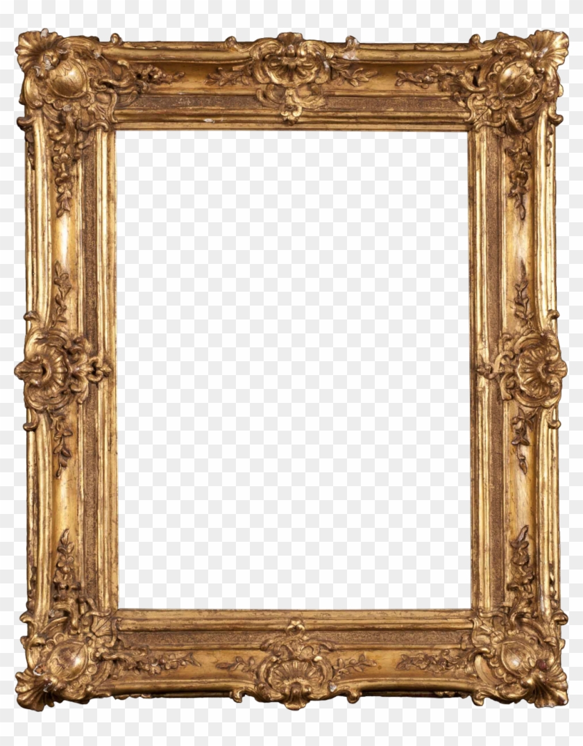 #sticker #remixit #png #portrait #frame #gold #pictureframe - Portrait Picture Frame Png Clipart #3108081