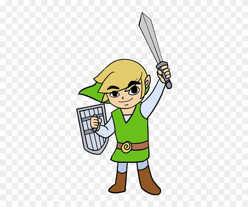Drawing Link Castle - Drawings Of Zelda Characters Clipart #3108161