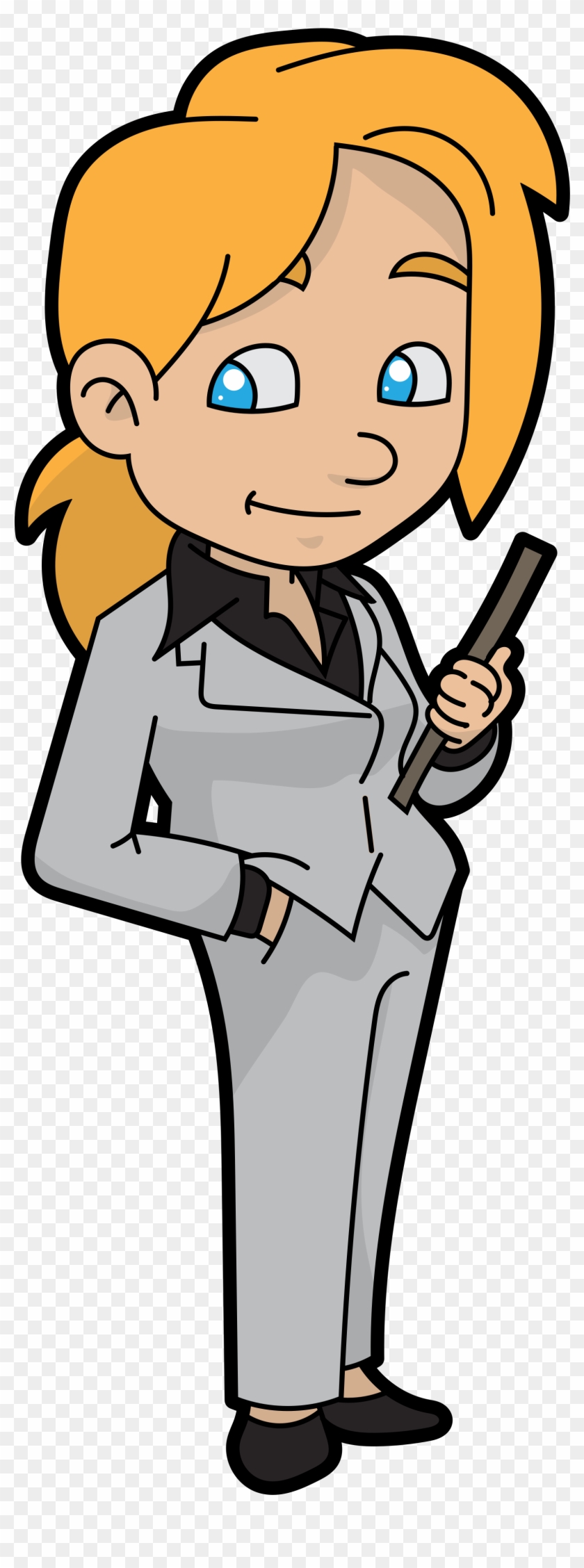 File A Confident - Confident Businesswoman Clipart Png Transparent Png #3108511