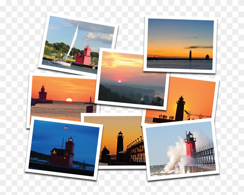 Picture Of Set Complete Lighthouse Series Set Of 8 - Grand Haven Light Clipart #3108636