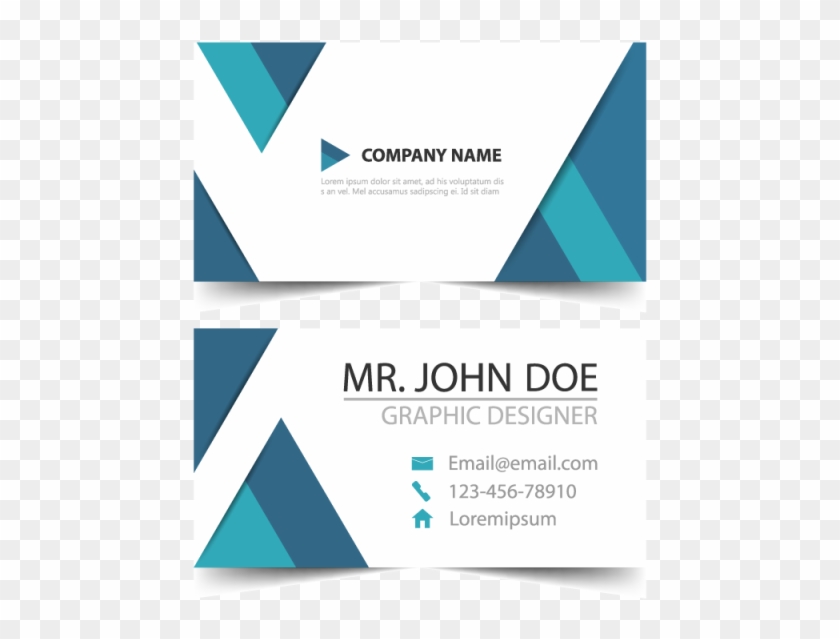 Image Royalty Free Download Blue Corporate Card Template - Graphic Design Clipart