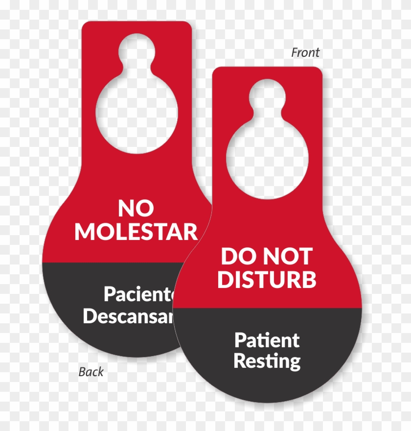 Do Not Disturb Patient Resting Door Hang Tag - Sign Clipart #3109724