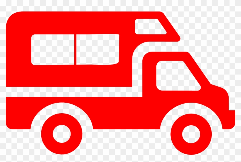 Red Van Big Transport Vehicle Png Image - Aire De Camping Car Clipart #3110236