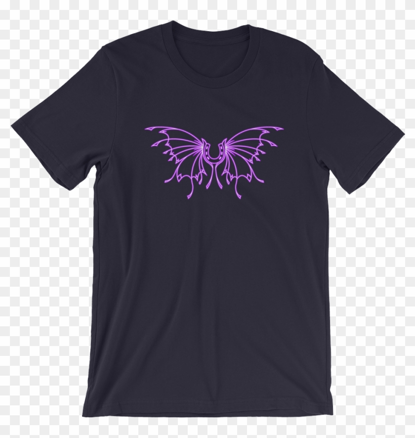 Purple Butterfly Horseshoe Tee - Sims 4 Tshirts Clipart #3110316