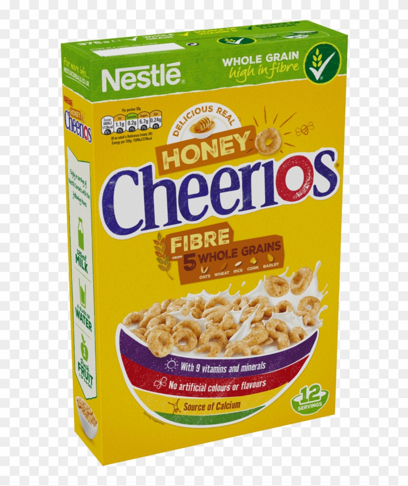 Honey Cheerios Cereal Box - Cheerios Cereales Clipart