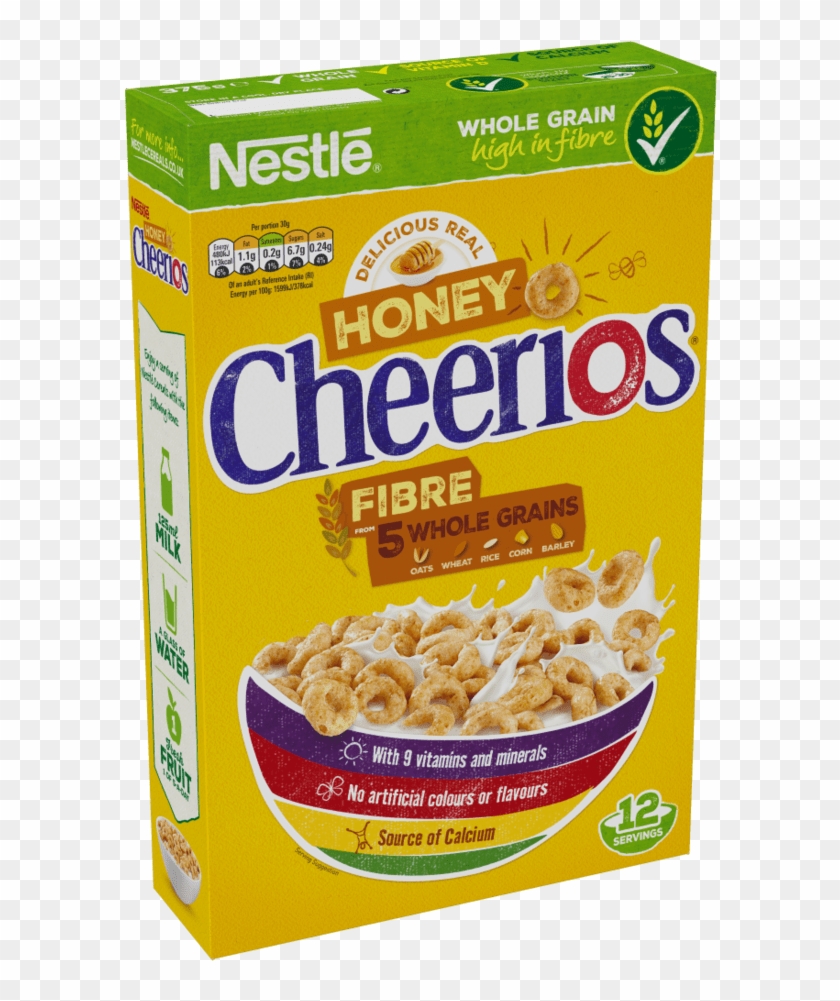 Honey Cheerios Cereal Box - Cheerios Cereales Clipart #3110524