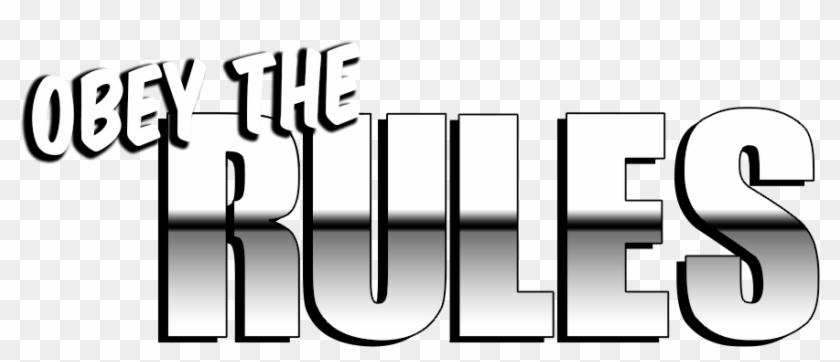 Please Abide By The Rules Or You Will Get The Ban Hammer - Calligraphy Clipart #3110708