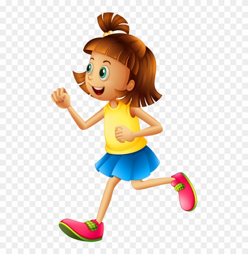 Фотки Sports Clips, Action Words, Girl Clipart, Exercise - Kid Running Clipart Png Transparent Png #3110794