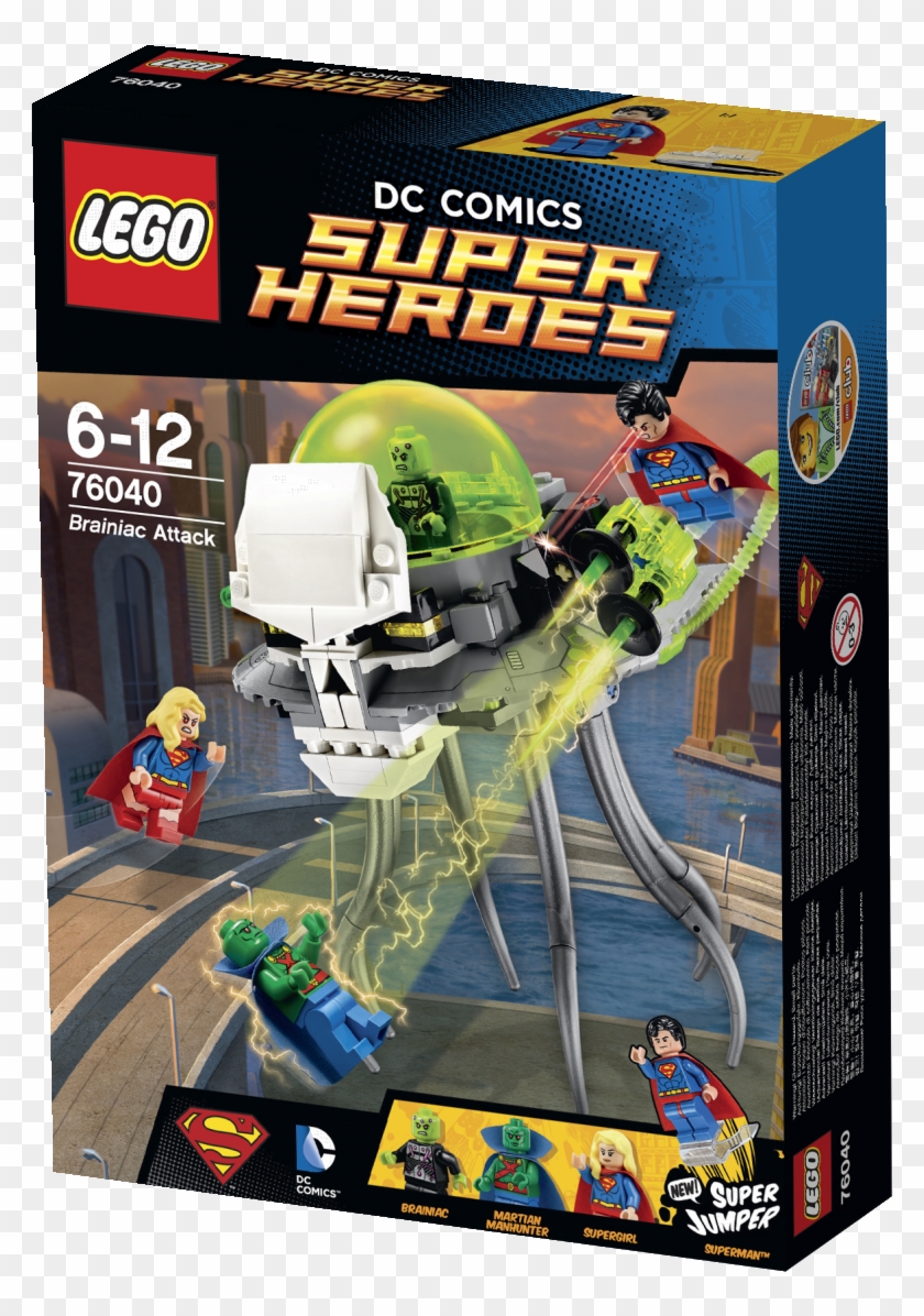 76025 1 76026 1 76027 1 76028 1 76040 - Lego Brainiac Set Clipart #3110968